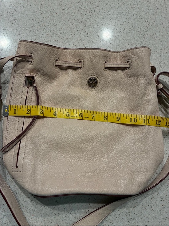 Tory Burch Soft Leather Drawstring Crossbody Bucket Bag main image 8